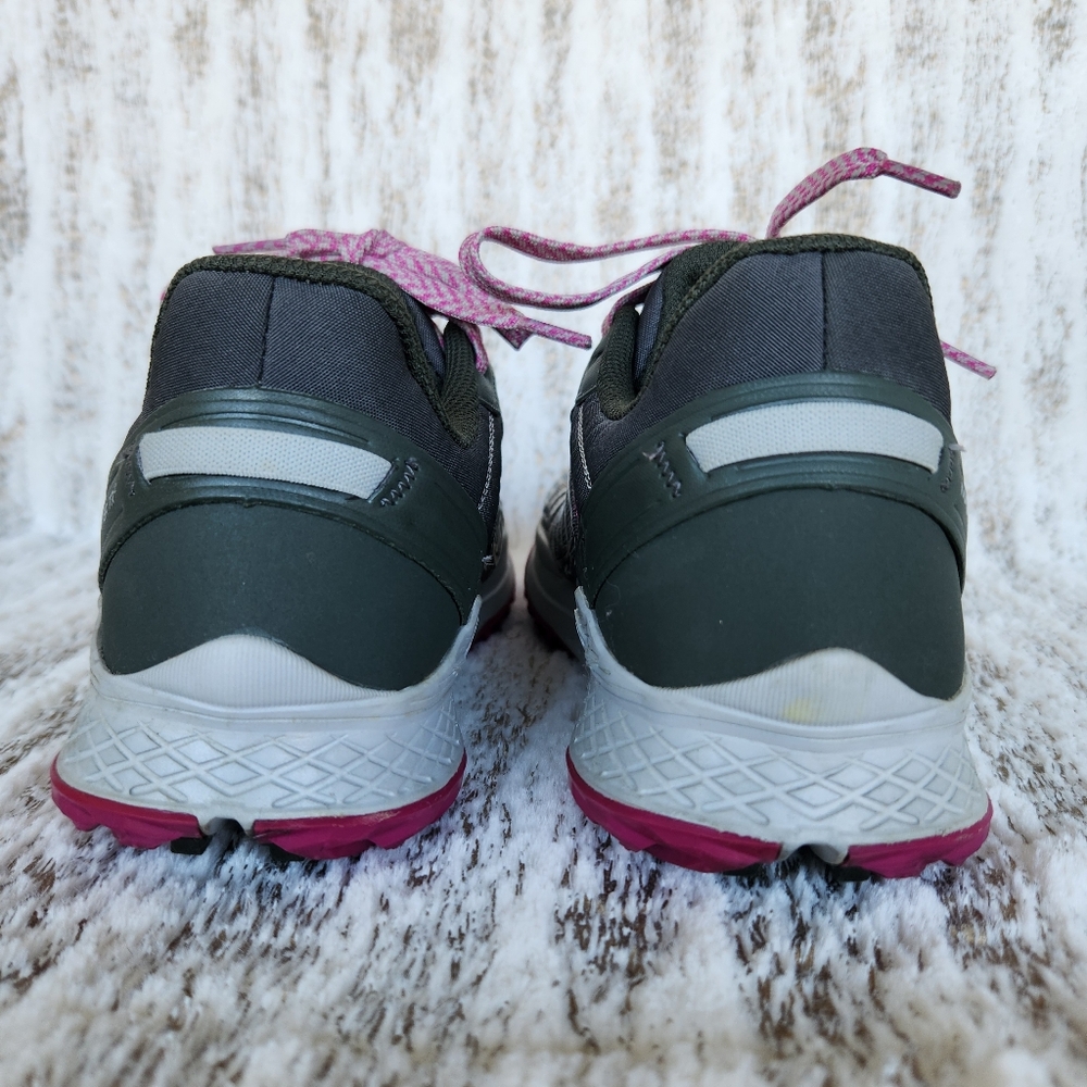 Saucony Women's Gray and Pink Trail Running Shoes - Picture 5 of 11